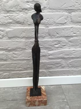 Zwangerschapsbeeldje brons