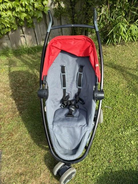 Quinny Zapp Flex buggy met ligstand grijs/rood