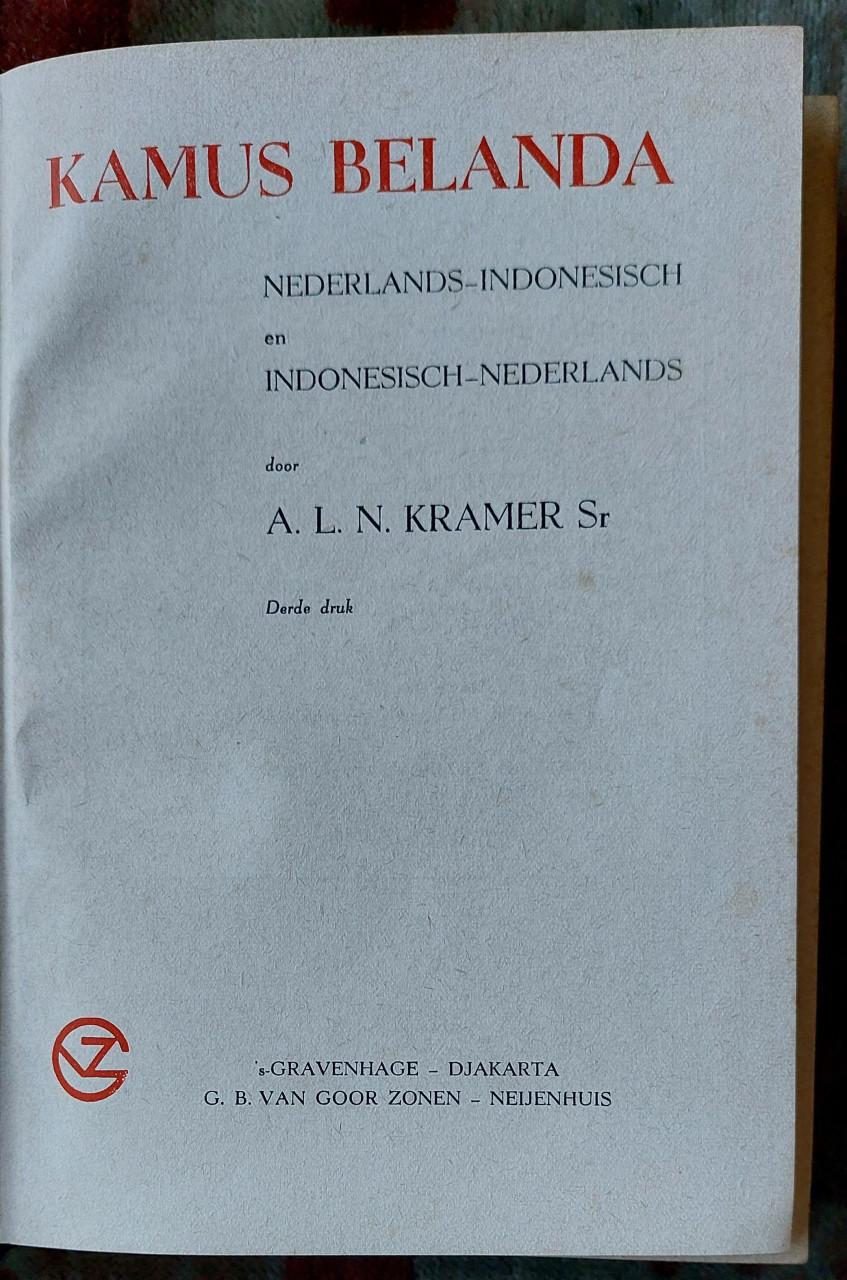 Woorden Boek Indonesie