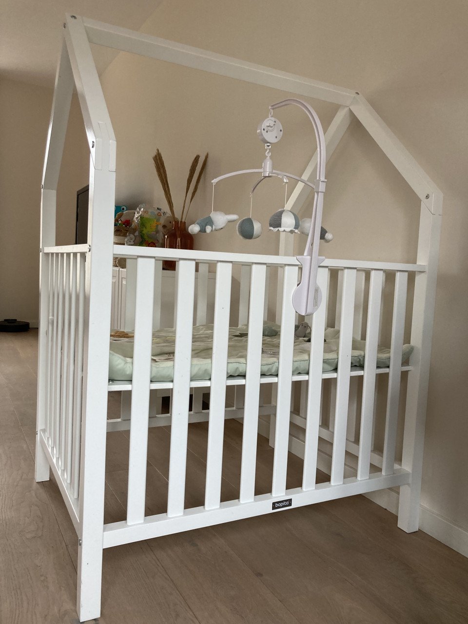 Baby boxhuisje wit