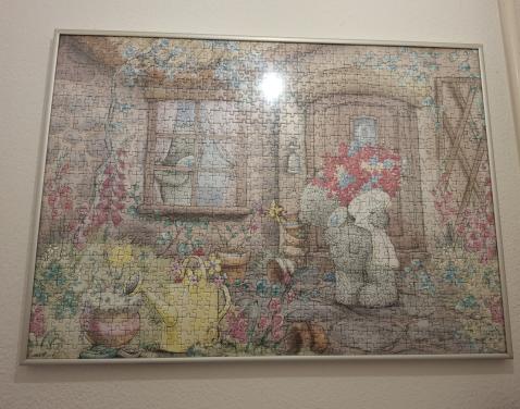 Aluminium lijst met Me To You puzzel  70 x 50
