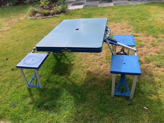 Opvouwbare picknicktafel
