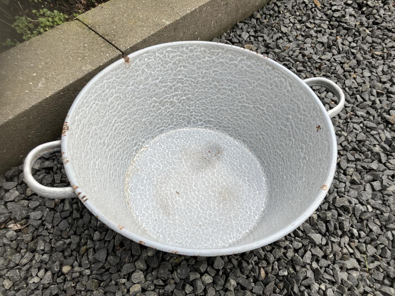 Emaille wasteil / bekken 2st.