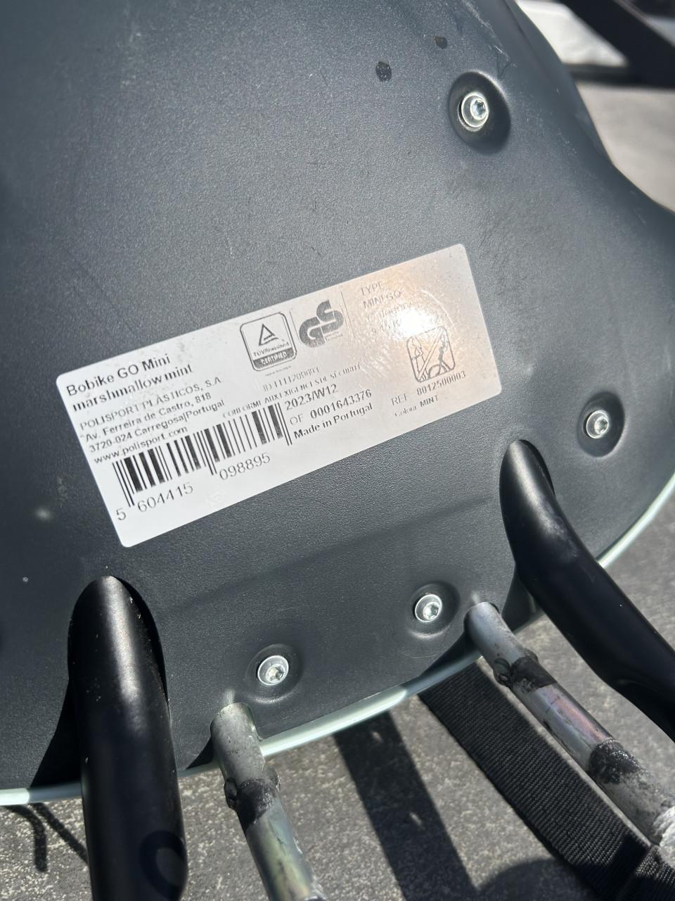 Bobike GO mini Fietsstoeltje - Marsmallow Mint