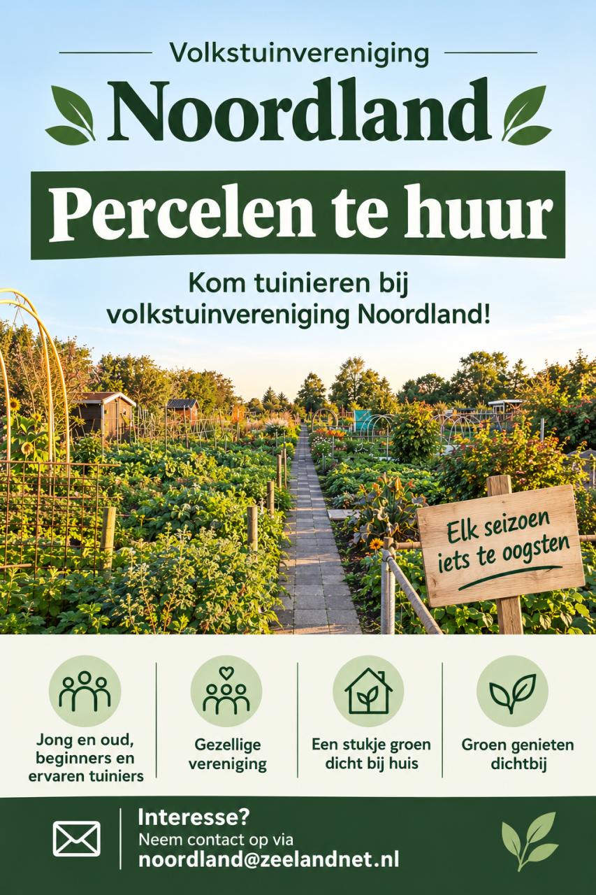 Volkstuin te huur
