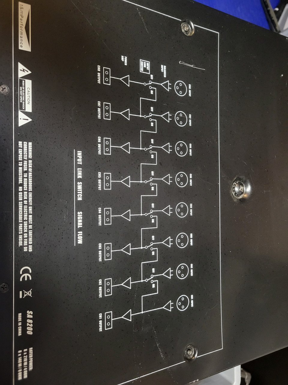 8 kanaals versterker T&M Systems