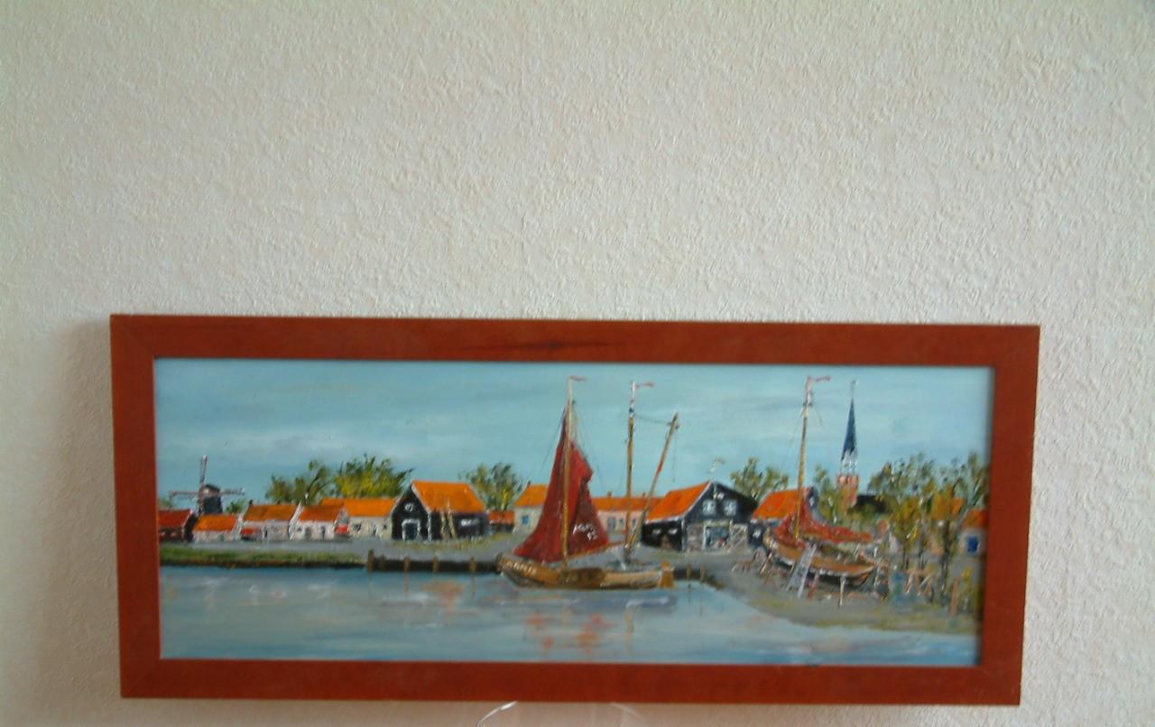 Arnemuiden haven  80 x 30 doek  120 x 80 cm