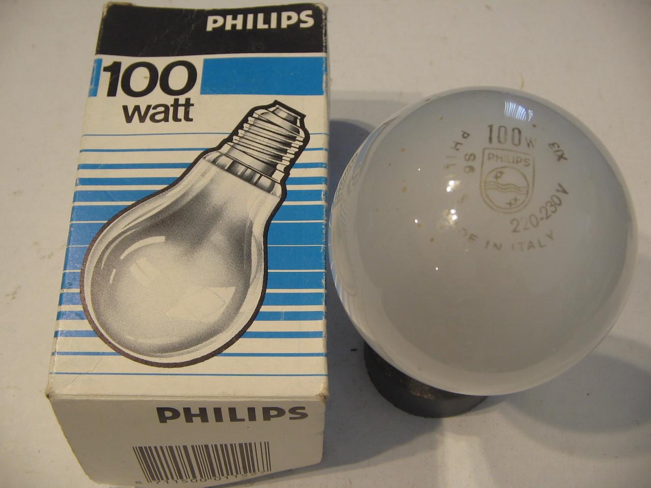 GLOEILAMPEN 40 Watt, 100 Watt en 150 Watt.