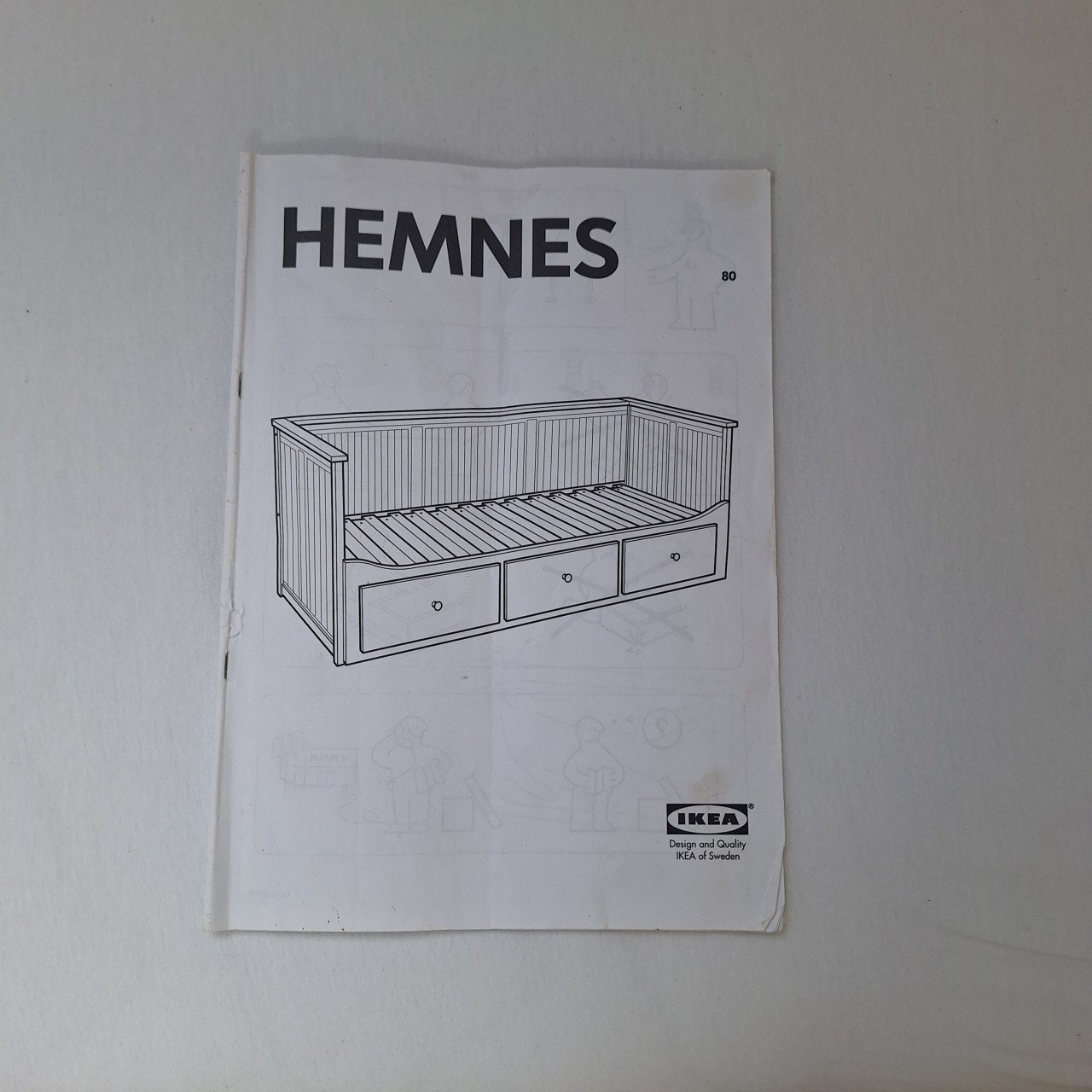 Uitschuifbare bedbank met 3 lades