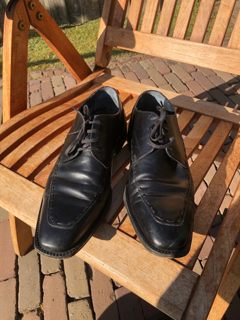 Zwarte Van Lier schoenen maat 10 is 44.