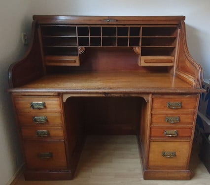 Antiek cylinderbureau 1900