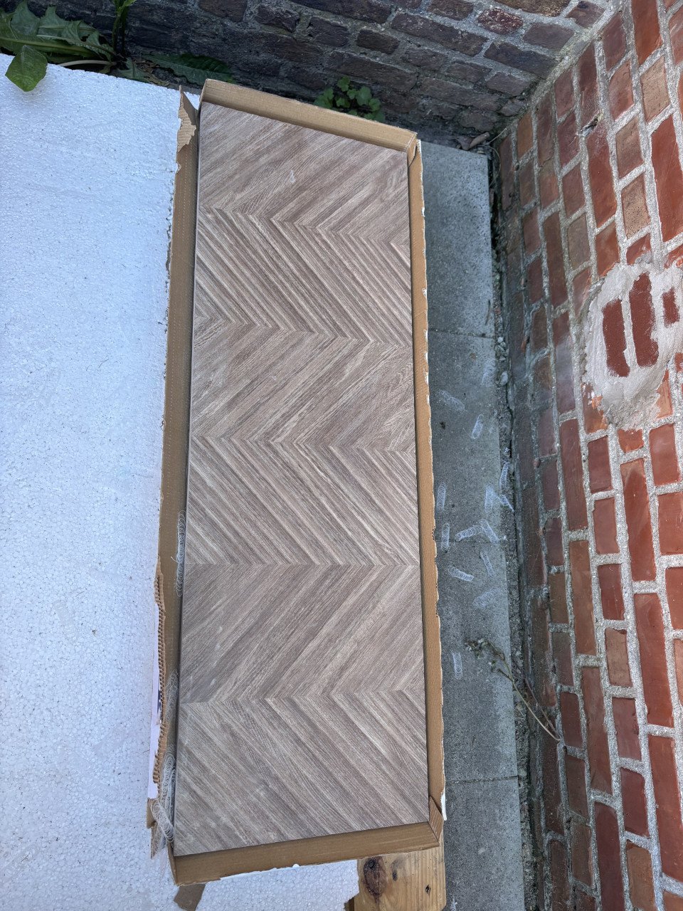 3 dozen Wandtegel houtlook Zig ipe wood 30x90 gerectificieerd