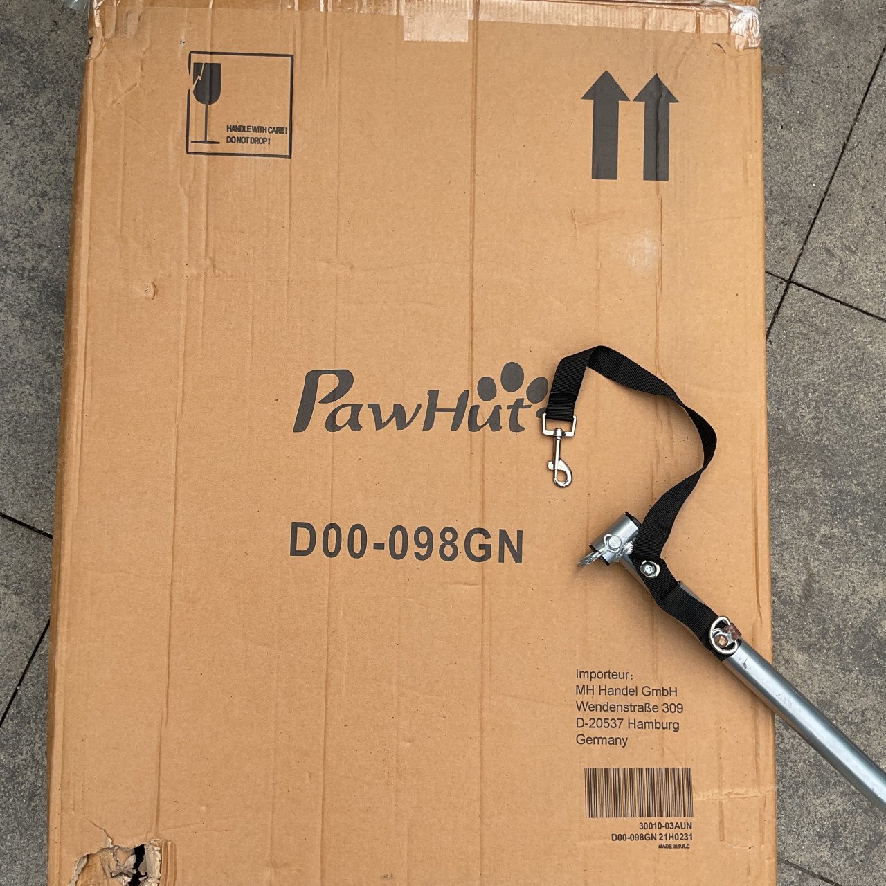 PawHut Hondenkar fietskar opvouwbaar