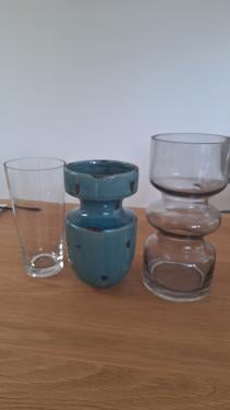 Vazen glas, aardewerk