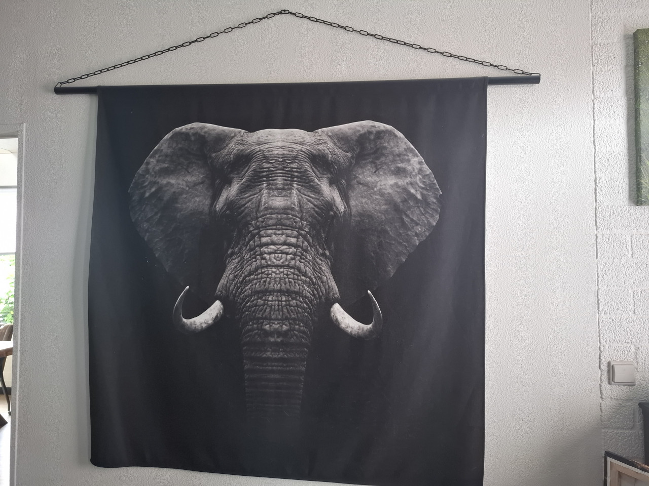 Wandkleed olifant