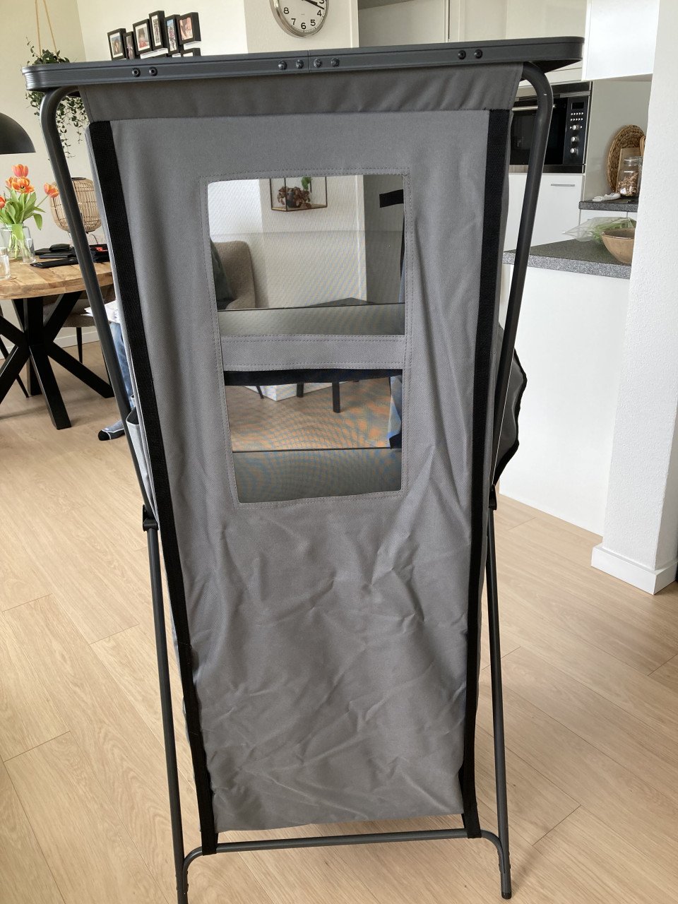 Opbergkast Travellife Toledo 66 x 52 x 140 cm kleur grijs