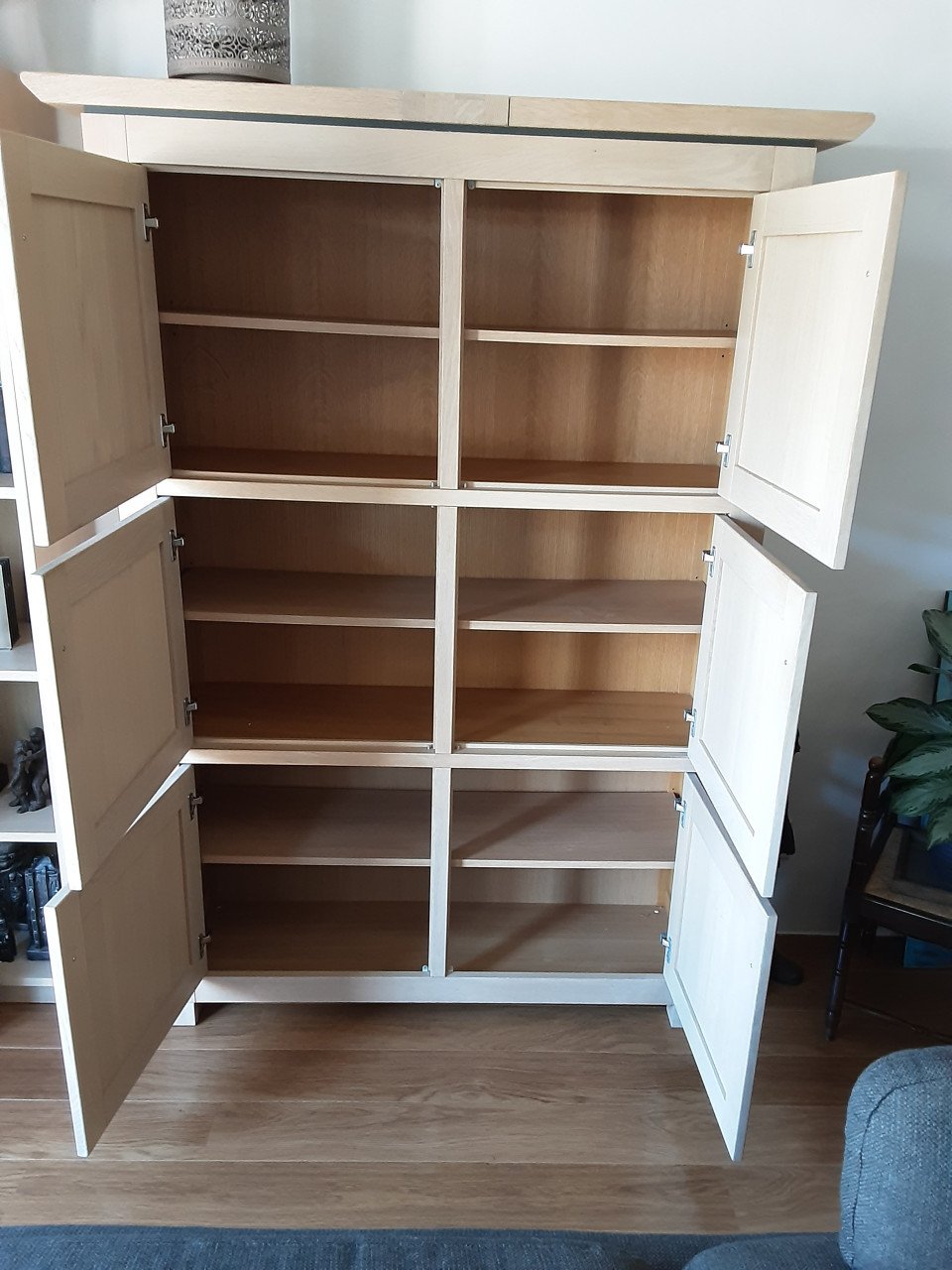Kast, tv meubel, vakkenkast met verlichting