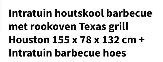 Intratuin offset smoker met regenhoes