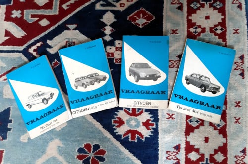 Auto werkplaats handboek Peugeot 1960 en 1976 & Citroën GS en Citroën 2 CV