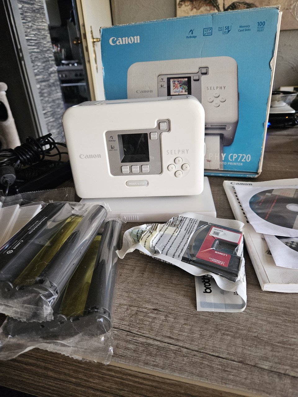 Zgan Canon SELPHY CP-720 draagbare fotoprinter/vanaf geheugenkaarten...