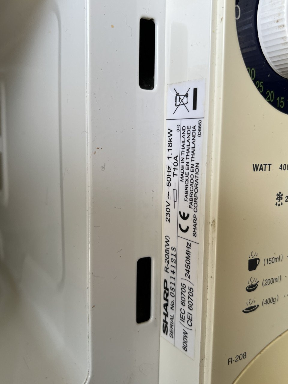 Vrijstaande magnetron Zo goed als nieuw Eenvoudig te bedienen