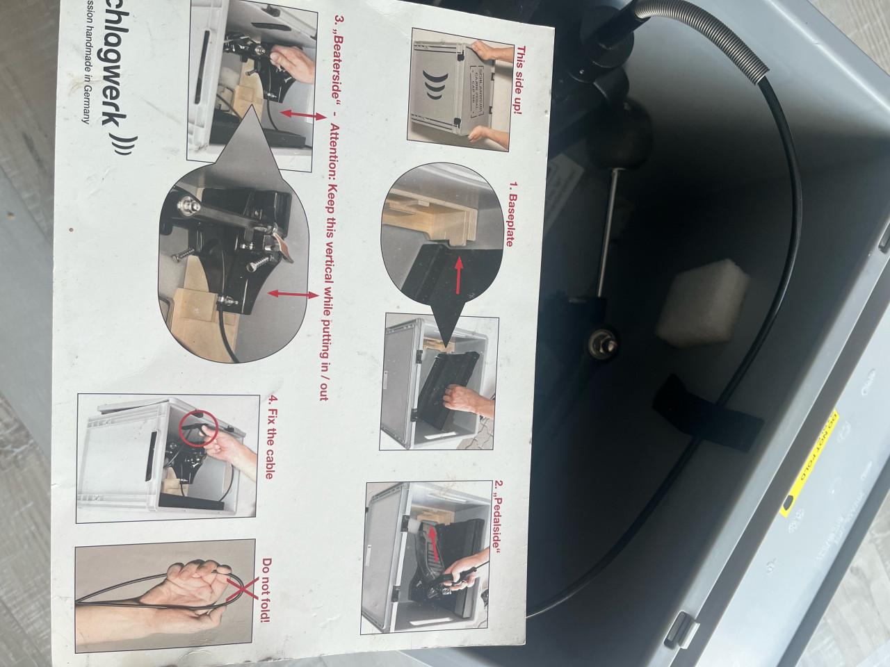 Schlagwerk Cajon pedal cap 100