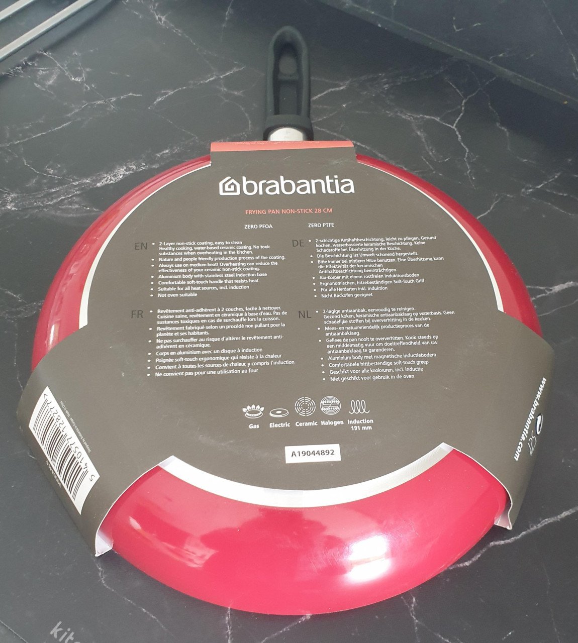 Nieuwe grote Brabantia koekenpan 28cm keramisch anti-aanbak PTFE vrij
