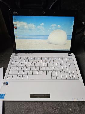 Prachtig werkend Asus Eee PC 1101HA wit netbook, mini laptop