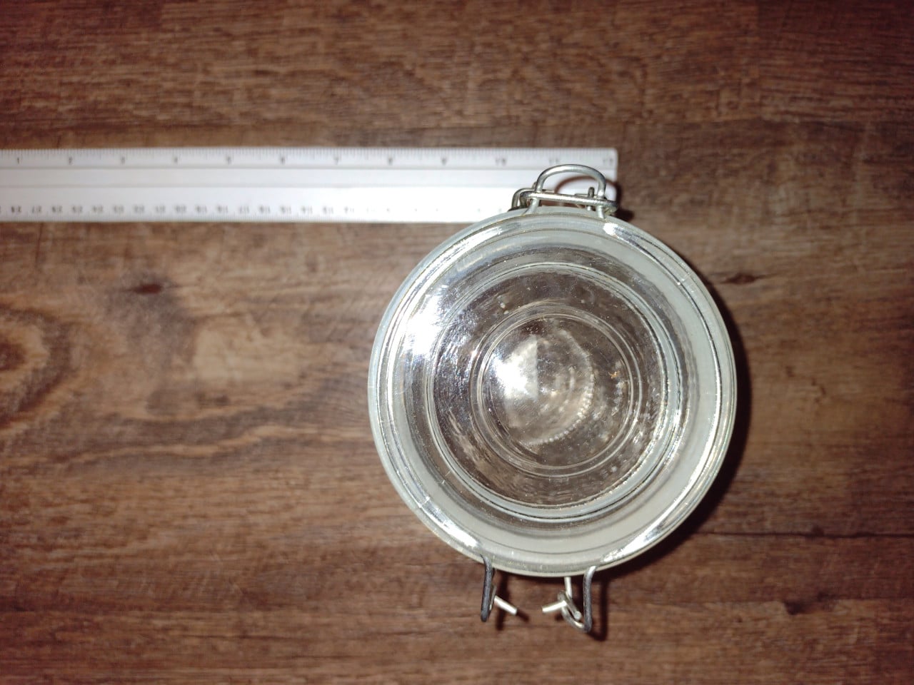 Weckpot glas ongeveer 16 cm hoog