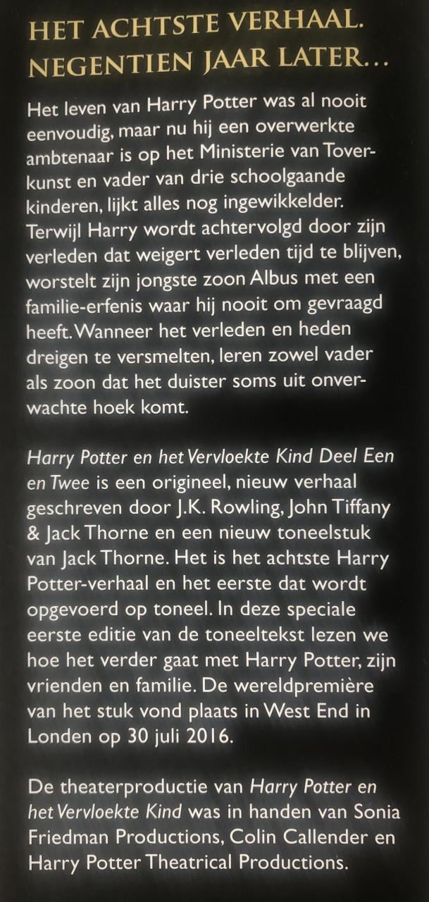 Harry Potter “En het vervloekte kind”