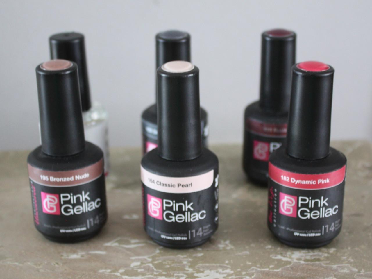 Set van 9 potjes pink geilac diverse kleuren