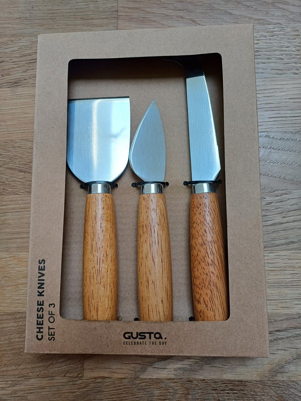 NIEUW: GUSTA acacia SERVEERPLANK en acacia KAASMESJES