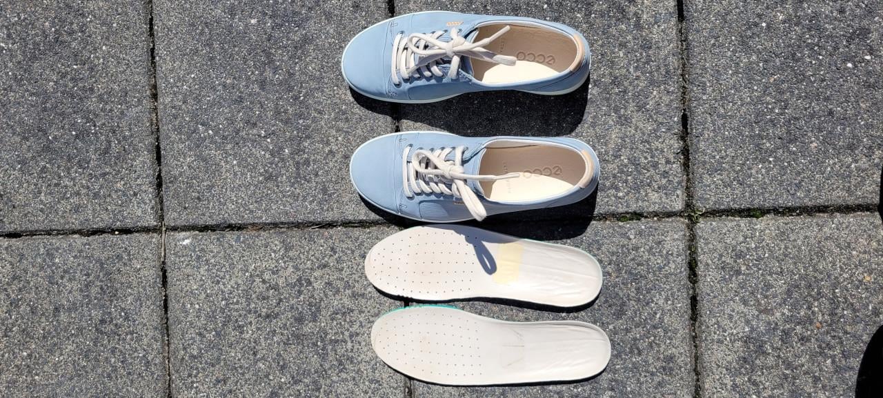 Lichtblauwe Ecco sneakers maat 38