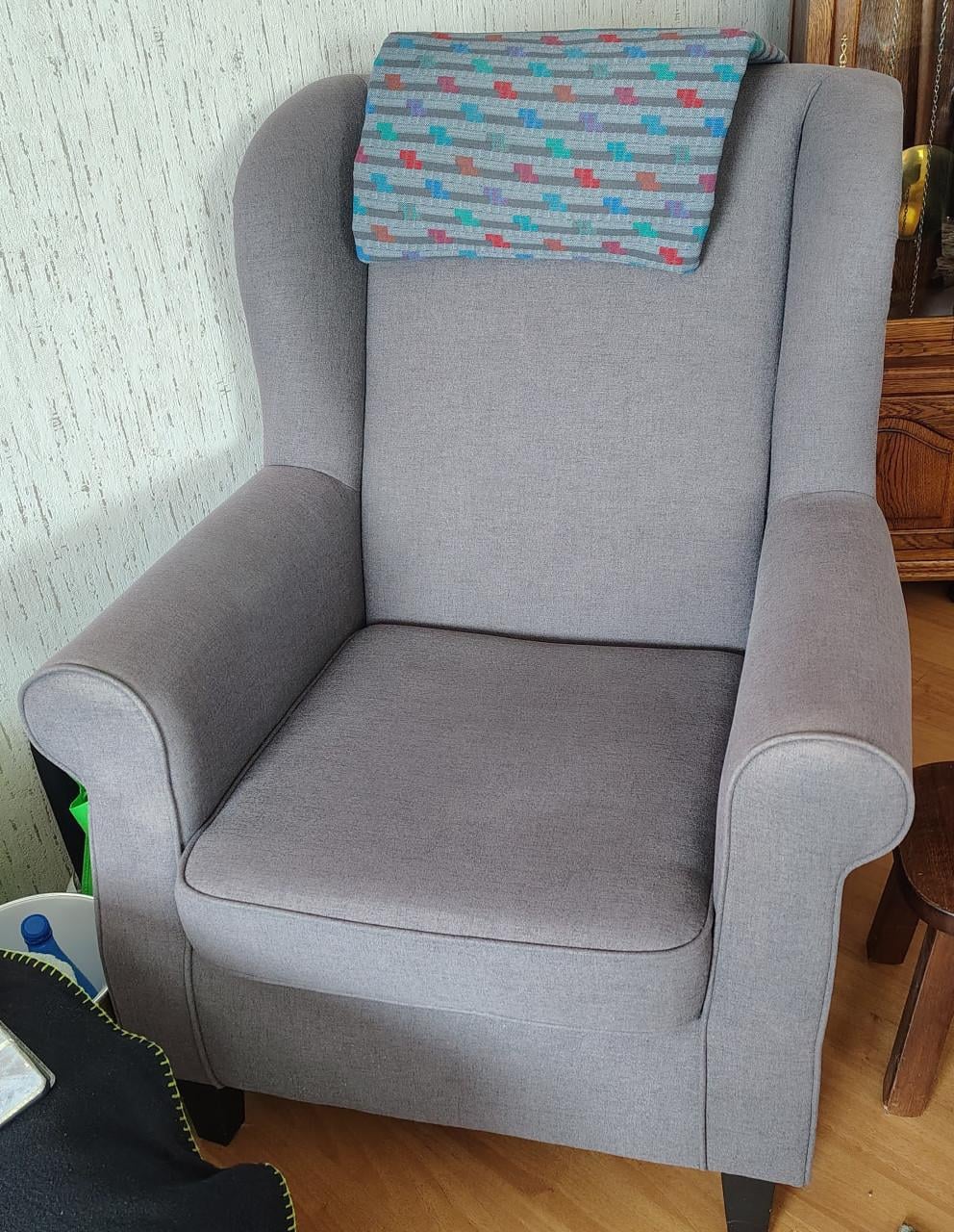 Grijze fauteuil ZGAN