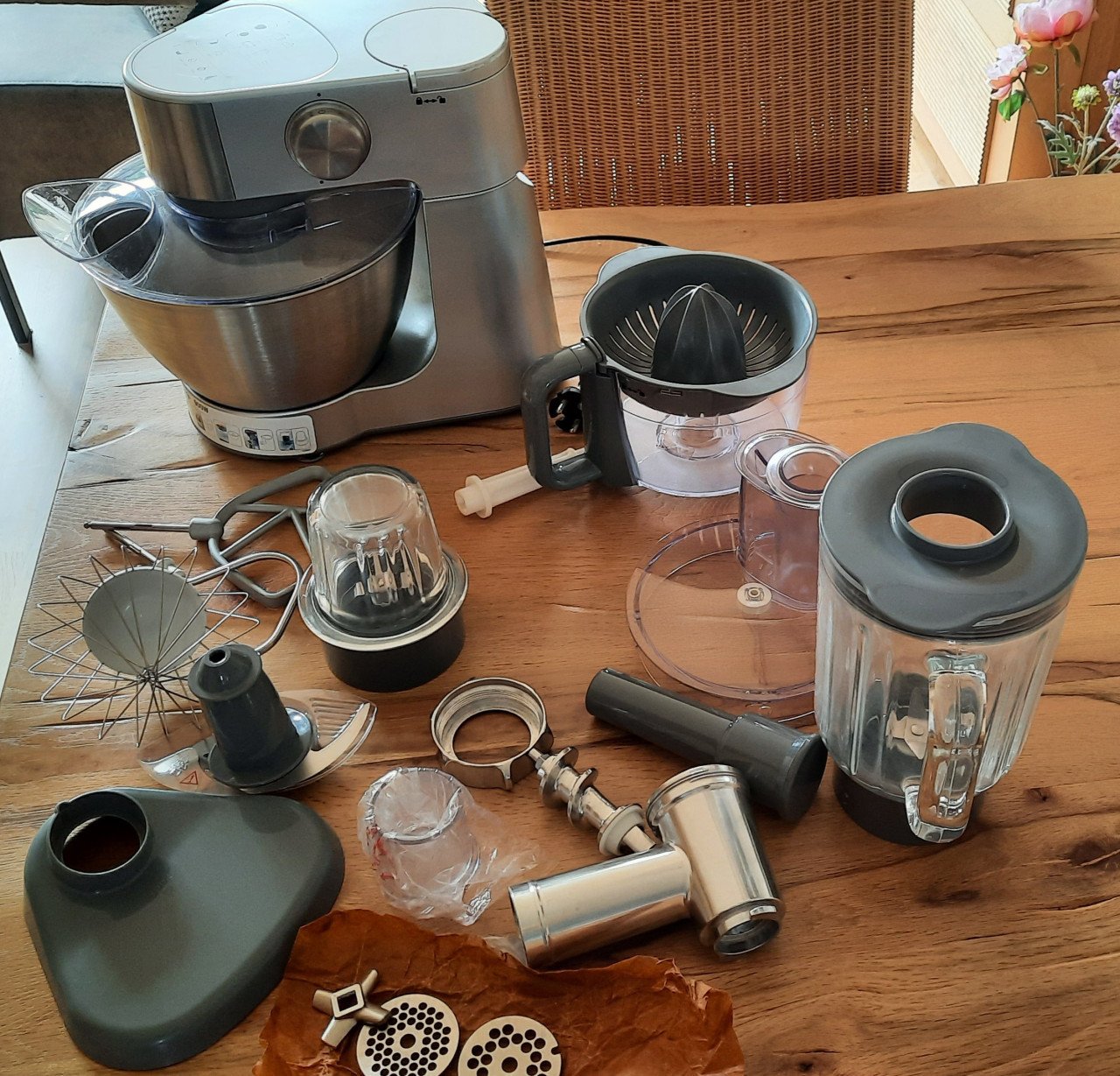 Keukenmachine met veel toebehoren