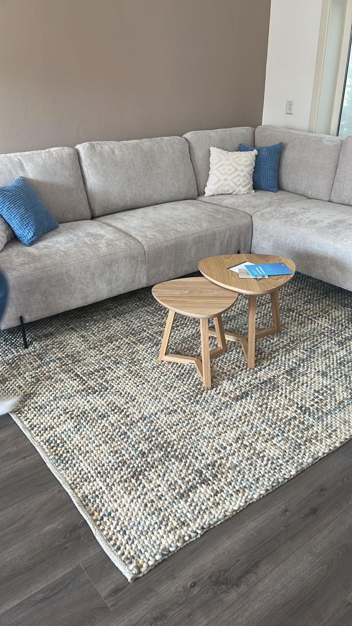 Beige hoekbank