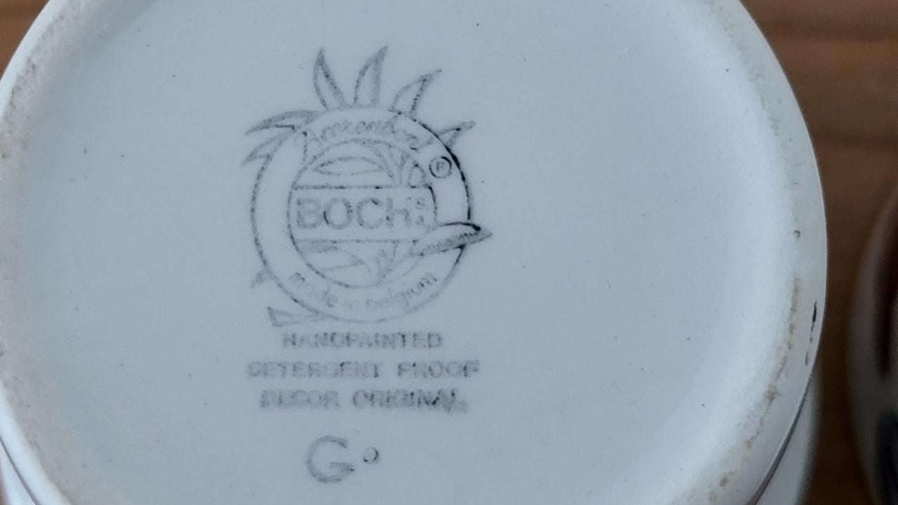 Set van 2 Boerenbont (Boch Belgium) melkbekers