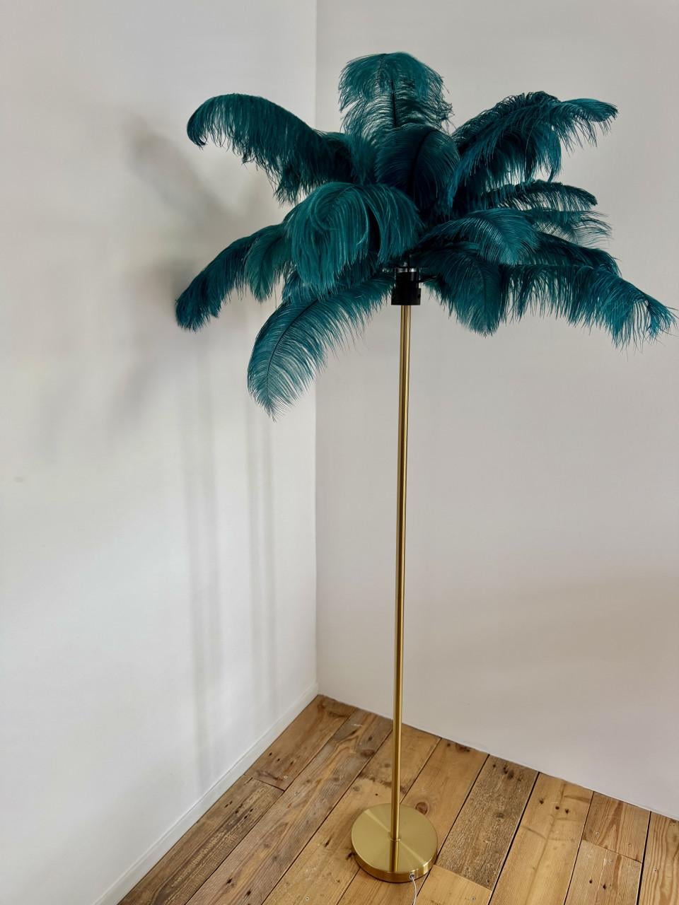 KARE Design Floor Lamp met Echte Pauwenveren (165 cm)