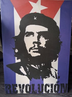 Che guevara revolucion op canvas
