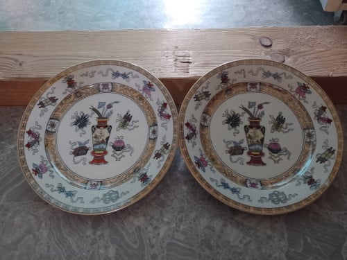 2 antieke wandborden