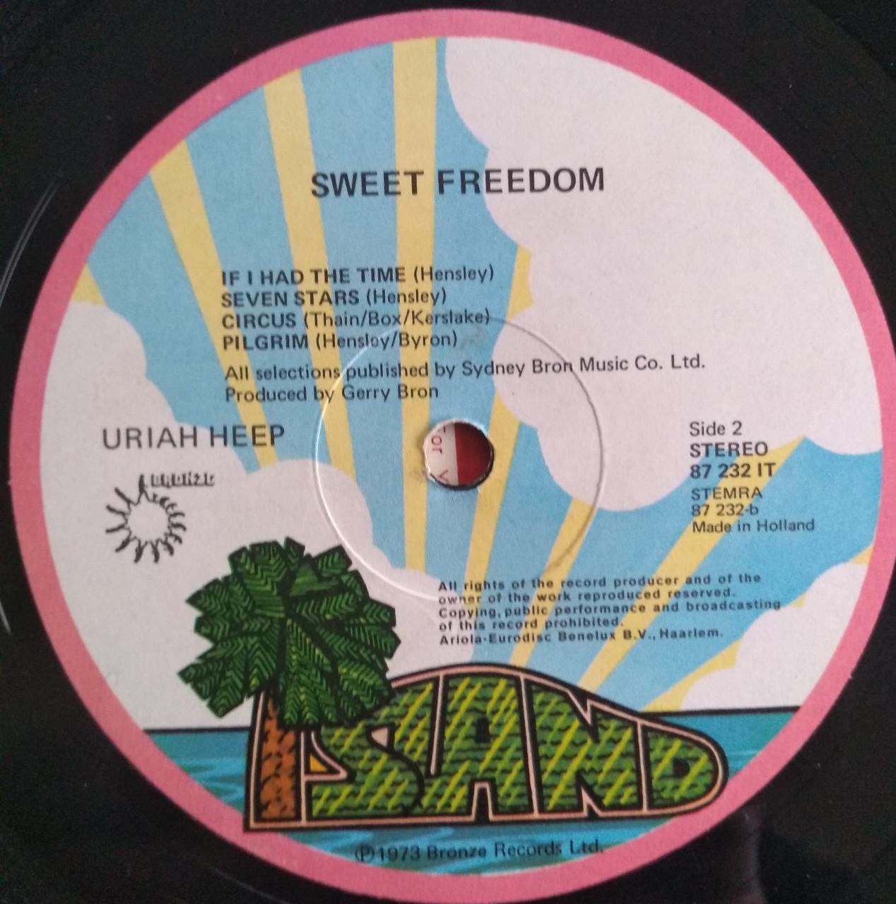 Te Koop LP Uriah Heep -  Sweet Freedom
