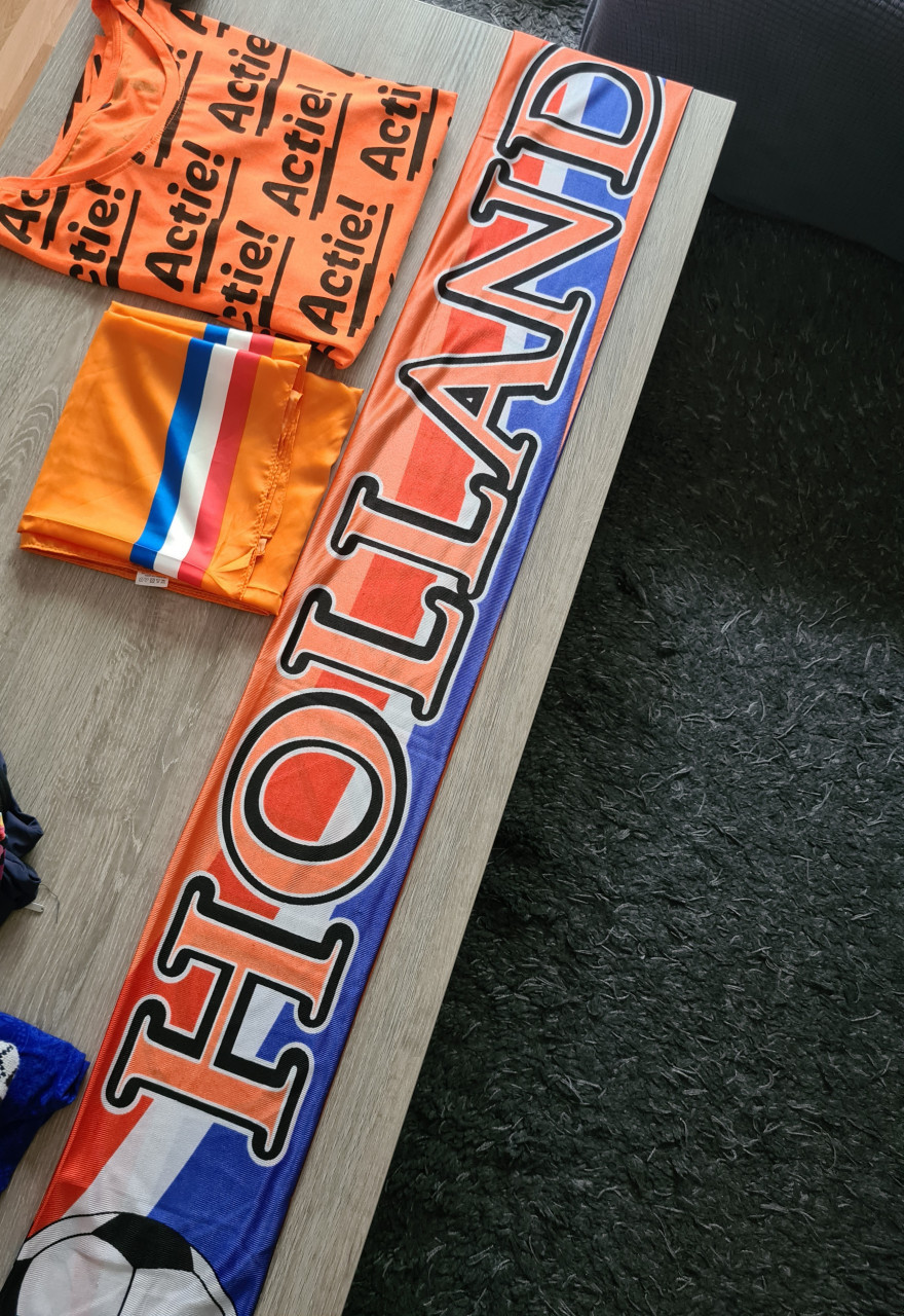 Oranje artikelen shirts/sjaal