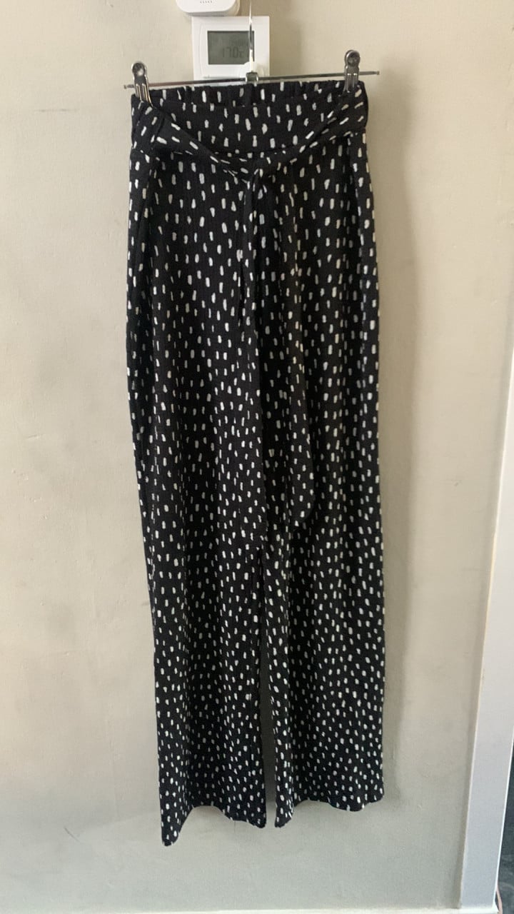Zwarte wijde broek maat S