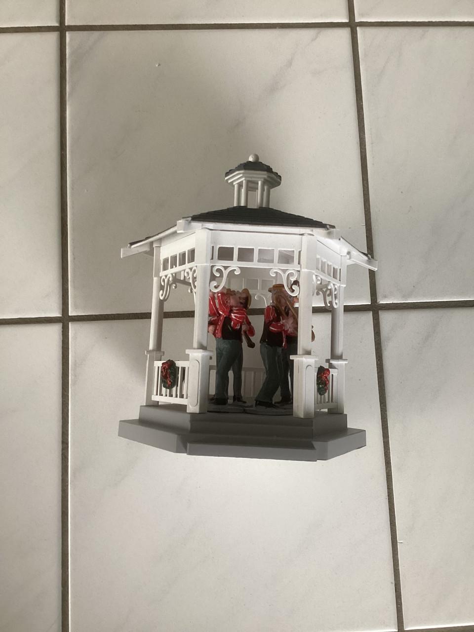 Lemax gazebo with decoration