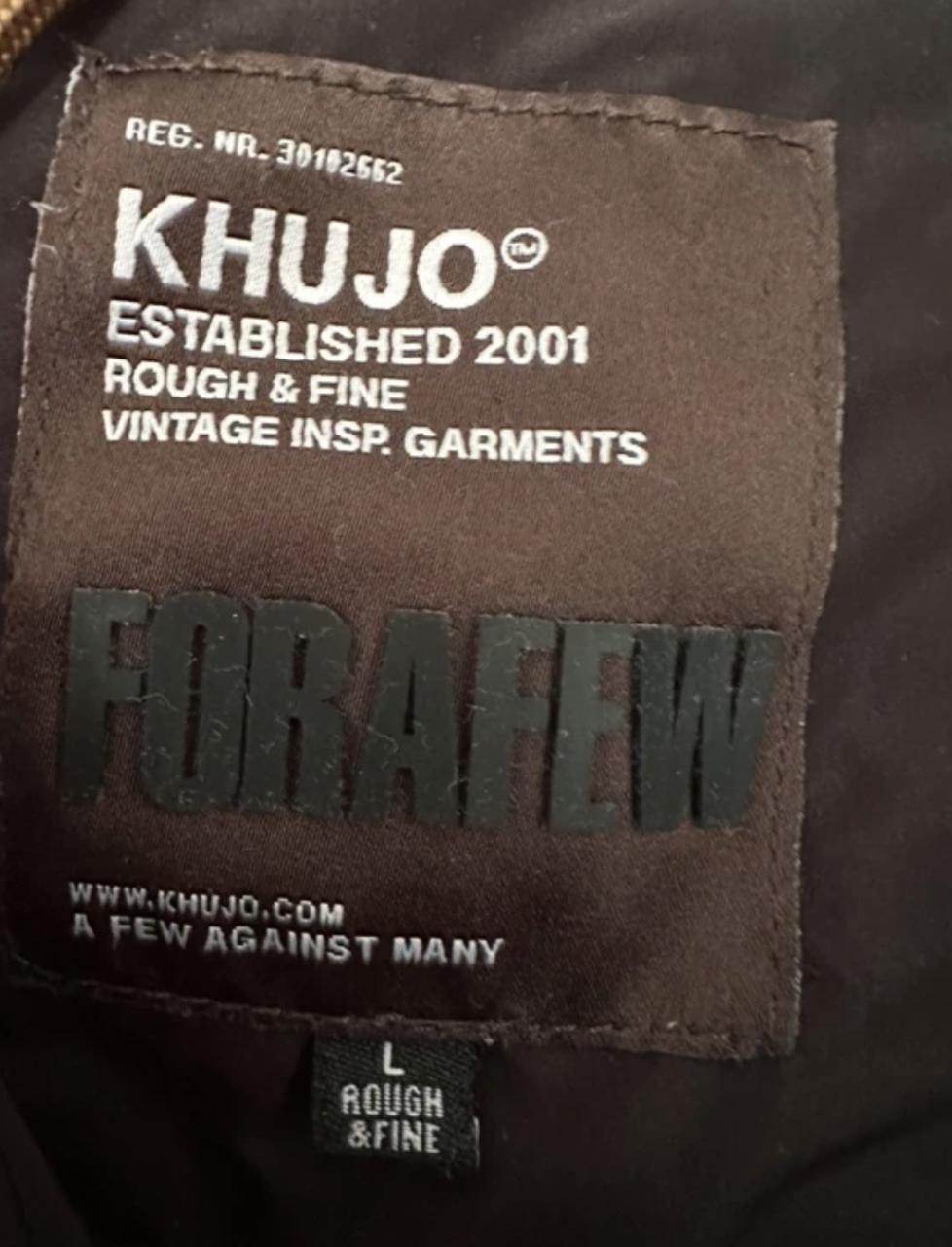 Khujo zwarte jas maat L