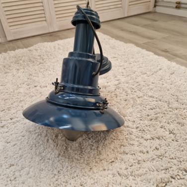 Te koop scheepslamp blauw