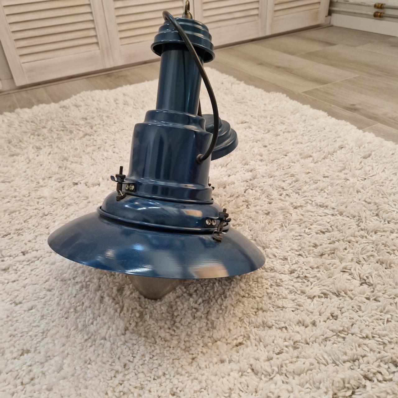 Te koop scheepslamp blauw