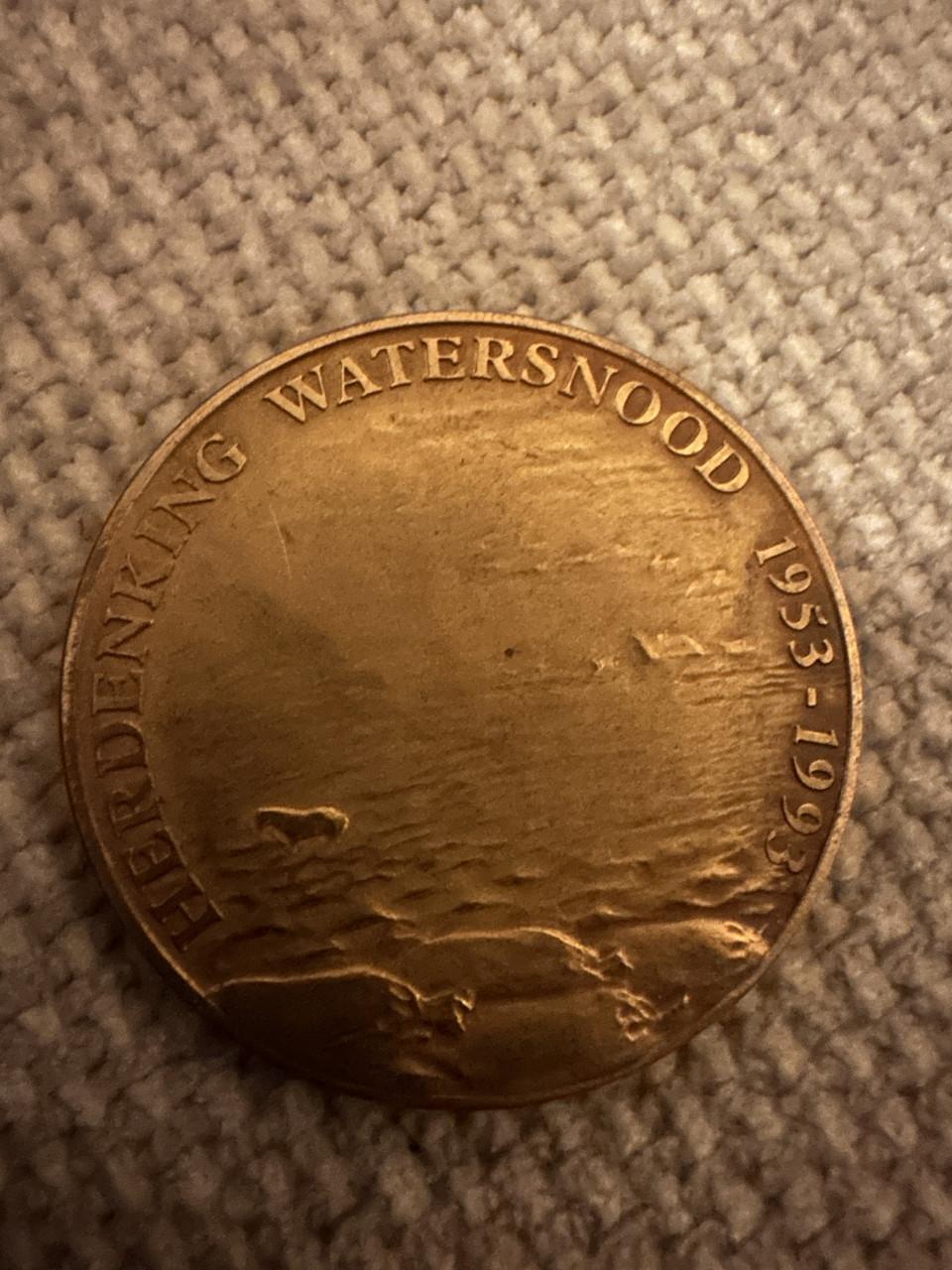 Herdenkingsmunt Watersnoodramp