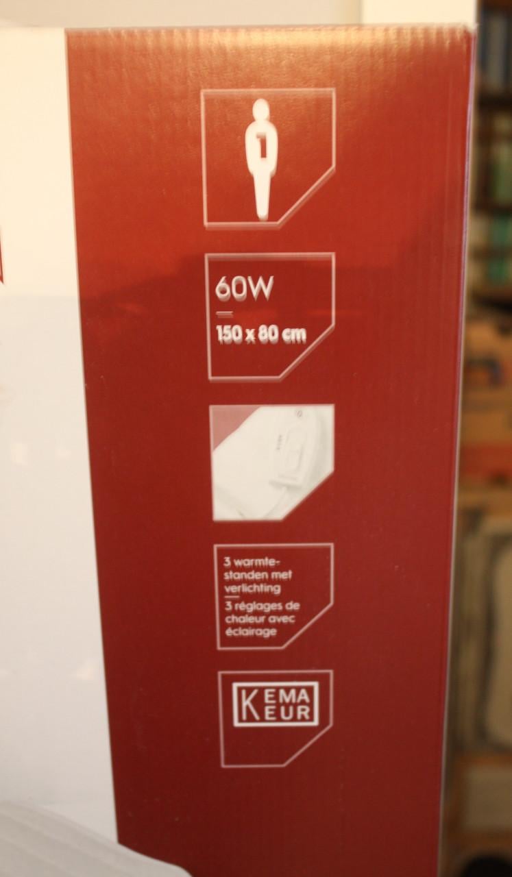 Elektrische deken bokker nieuw in verpakking