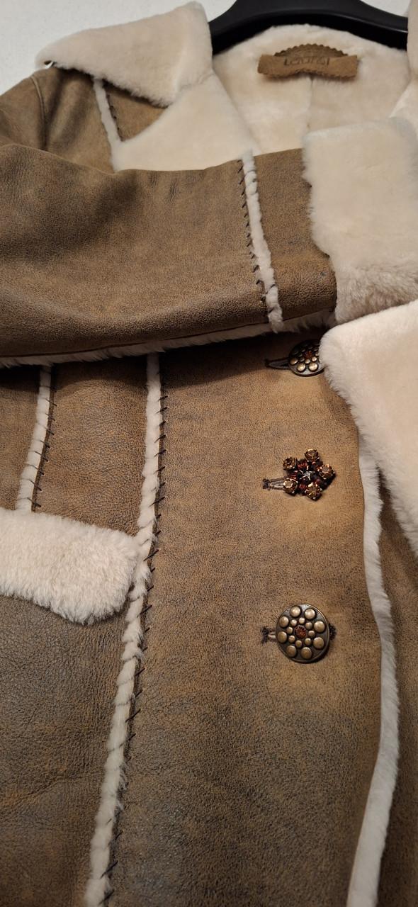 Stijlvolle shearling jas - warm, chic & uniek